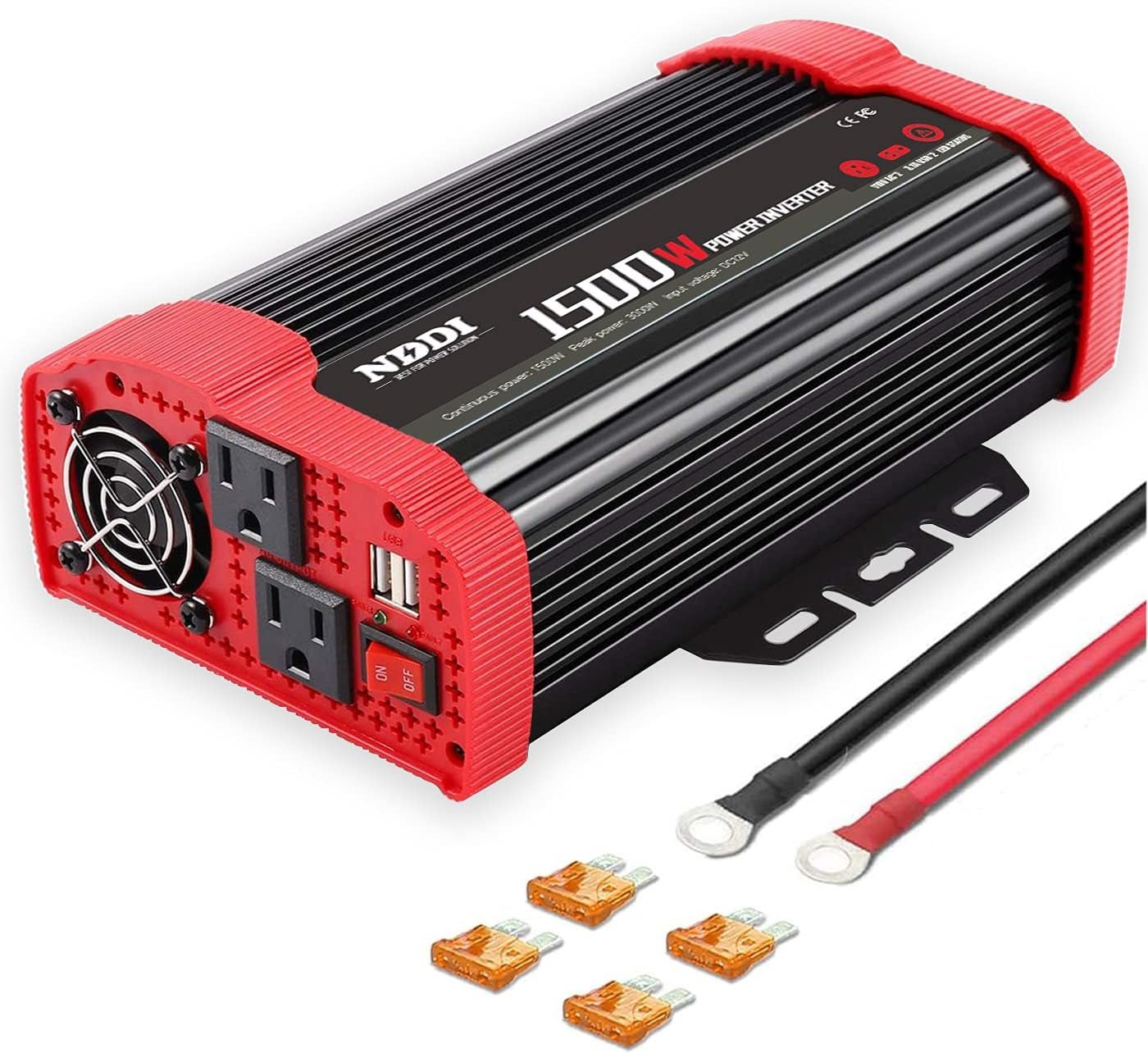 400W Car Power Inverter DC 12V to 110V AC with Dual USB Ports & Cigarette Lighter - PREMA TIME - Prema Time