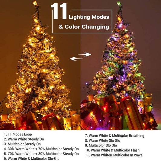 115ft Color Changing LED String Lights - 300 LEDs - Christmas Outdoor Decor - PREMA TIME - Prema Time