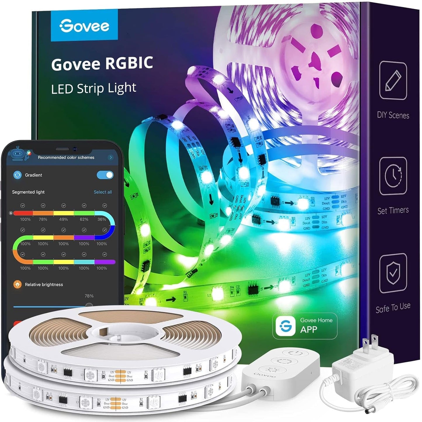 RGBIC LED Strip Lights - Music Sync Smart Control - PREMA TIME - Prema Time