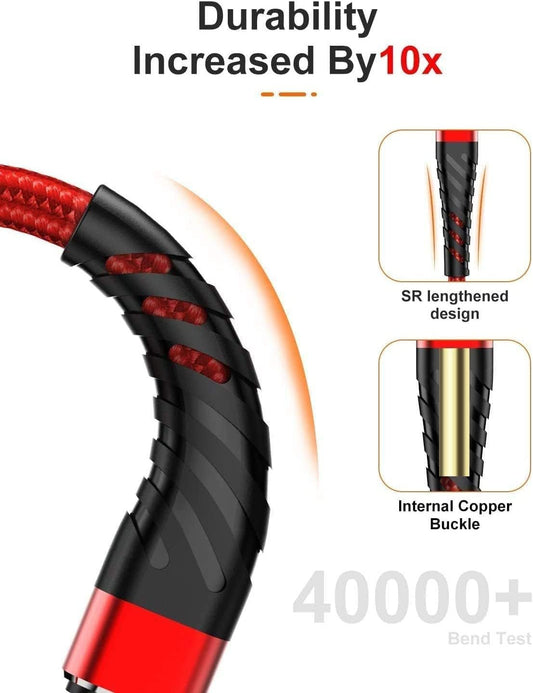 iPhone Lightning Cable 2-Pack 10ft - MFi Certified Fast Charging Cord CyvenSmart - PREMA TIME - Prema Time