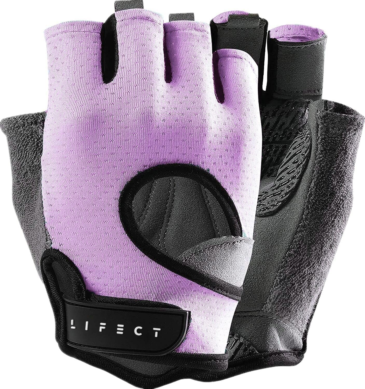 LIFECT Freedom Workout Gloves Fingerless Weight Lifting Knuckle Protection Curved Open Back - PREMA TIME - Prema Time