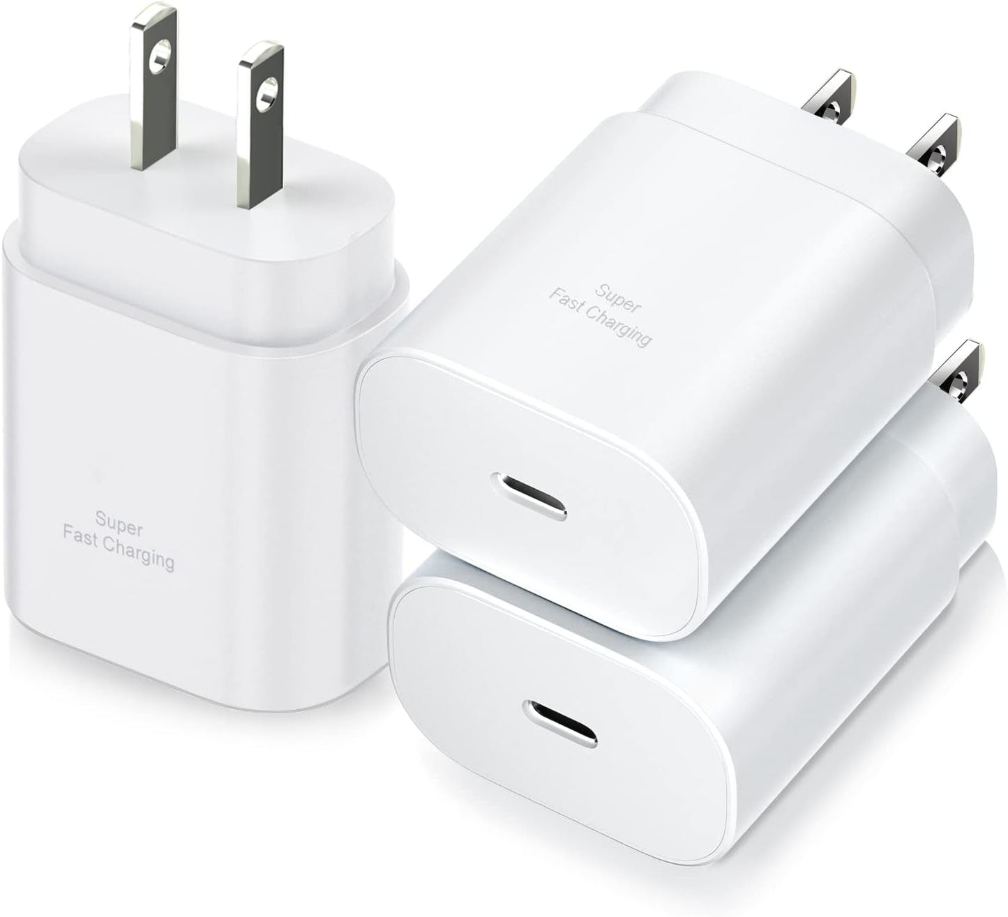 3-Pack USB-C Charger - 25W Fast Charge iPhone Samsung - PREMA - Prema Time
