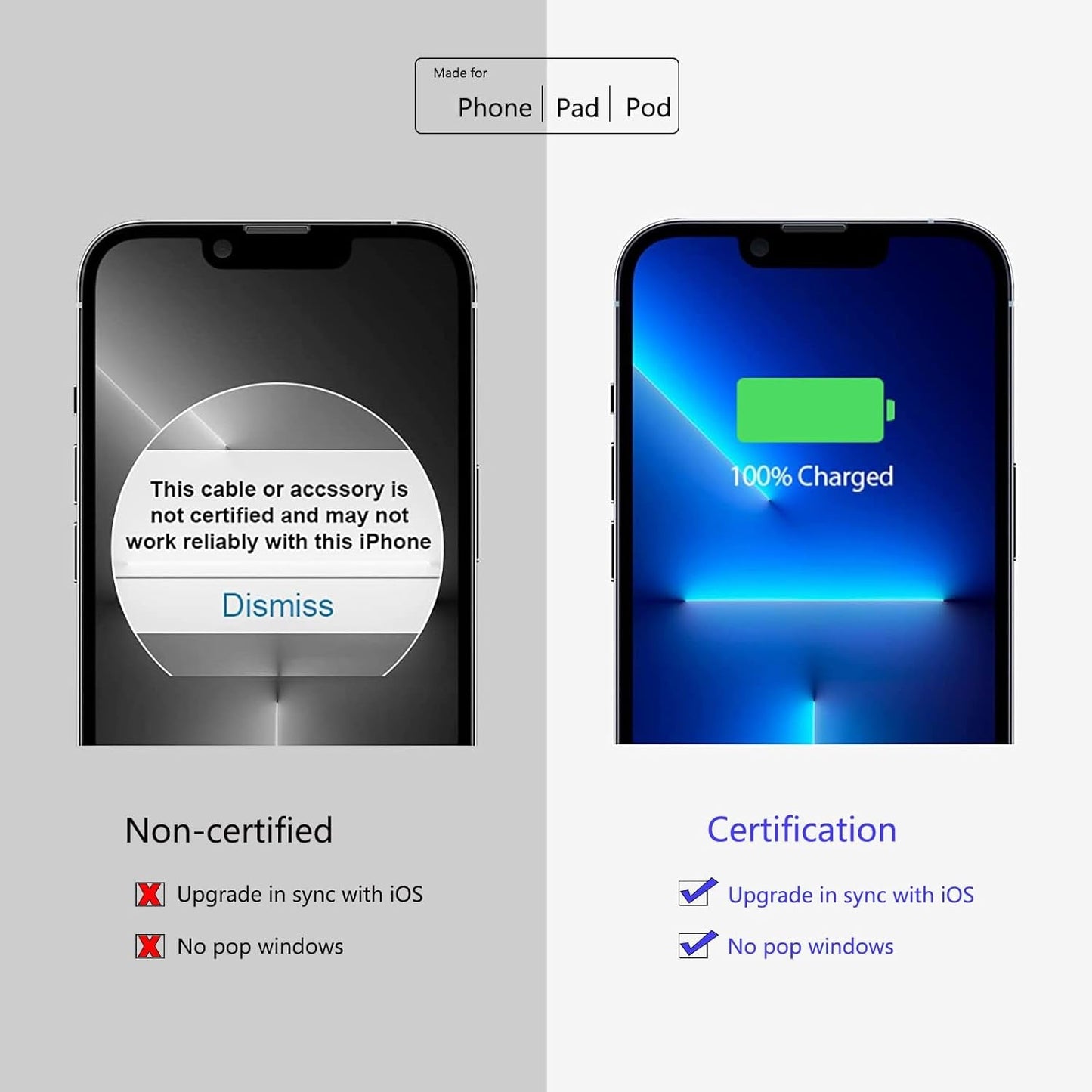 20W USB C Fast Charger + 6ft Cable - iPhone 14/13/12 PD 3.0 Wall Charger - PREMA TIME - Prema Time