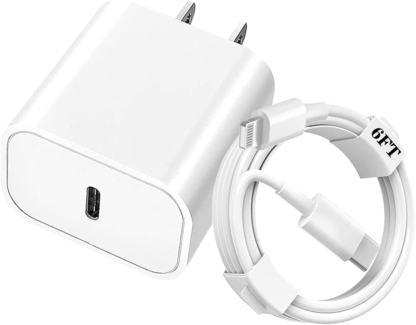 20W USB C Fast Charger + 6ft Cable - iPhone 14/13/12 PD 3.0 Wall Charger - PREMA TIME - Prema Time