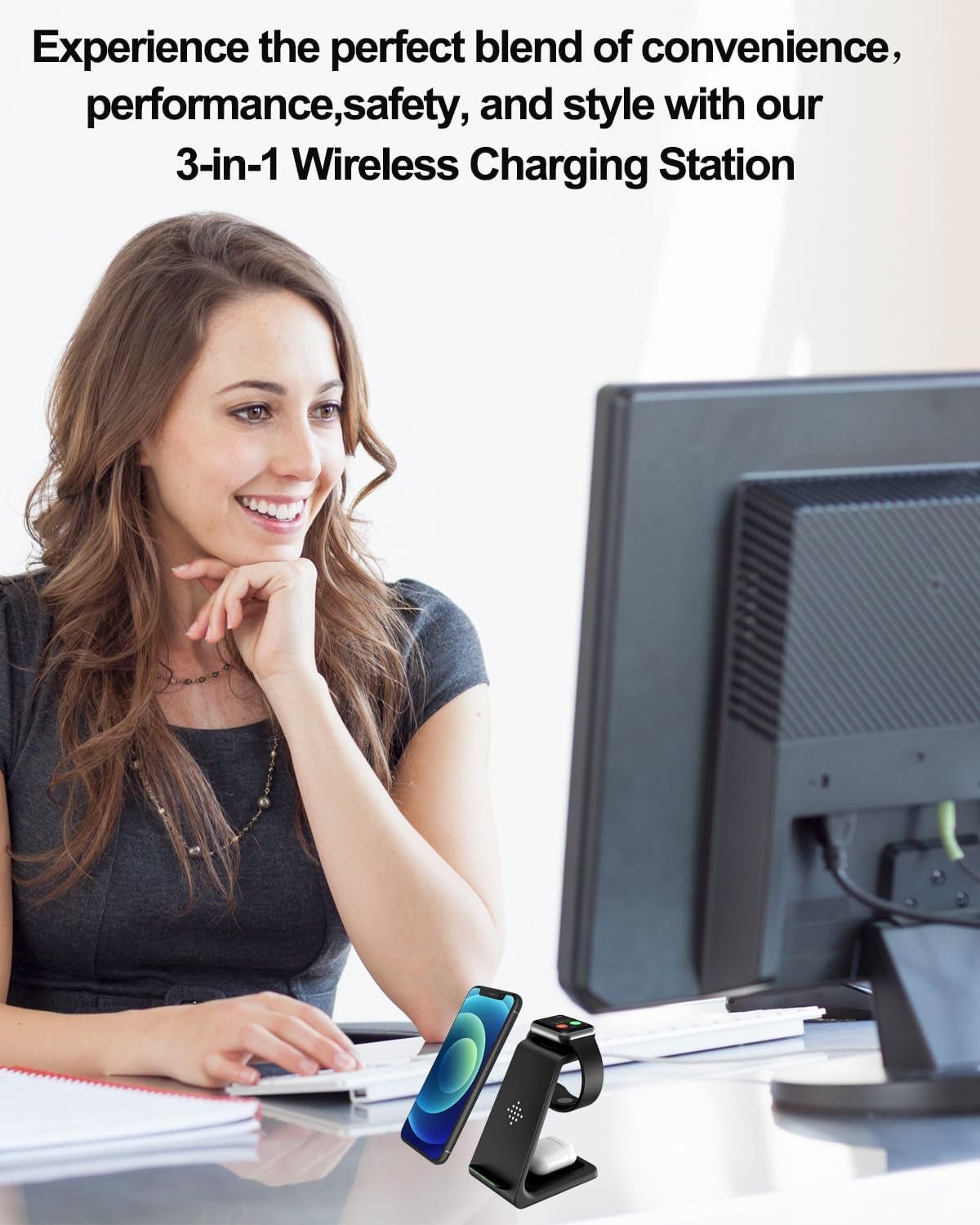 Qi Wireless Charging Station for Apple Devices - PREMA TIME - Prema Time