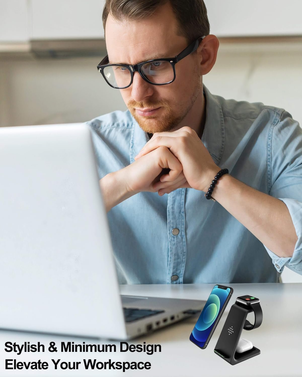 Qi Wireless Charging Station for Apple Devices - PREMA TIME - Prema Time