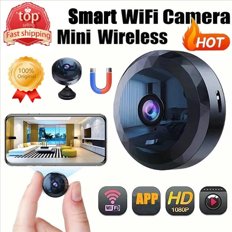 Mini HD WiFi Security Camera with Motion Detection & Rechargeable Battery - PREMA TIME - Prema Time