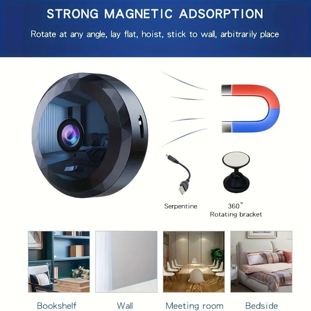 Mini HD WiFi Security Camera with Motion Detection & Rechargeable Battery - PREMA TIME - Prema Time