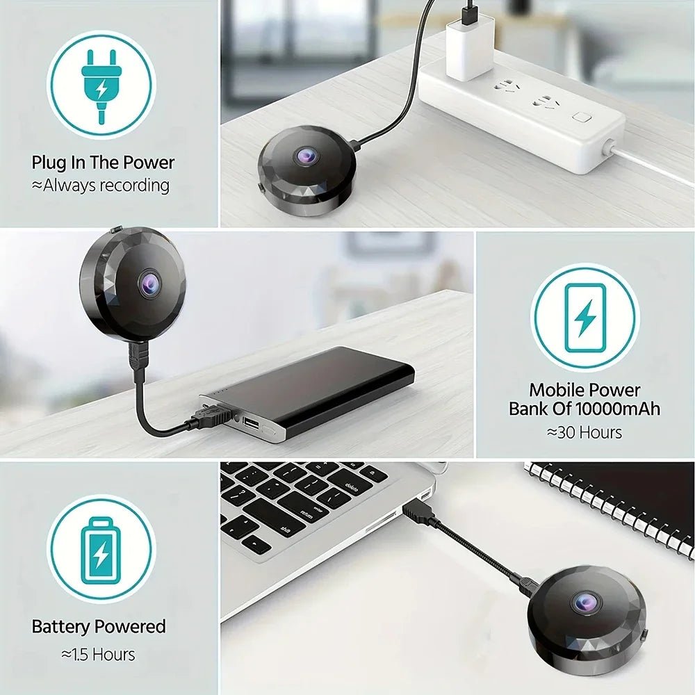Mini HD WiFi Security Camera with Motion Detection & Rechargeable Battery - PREMA TIME - Prema Time