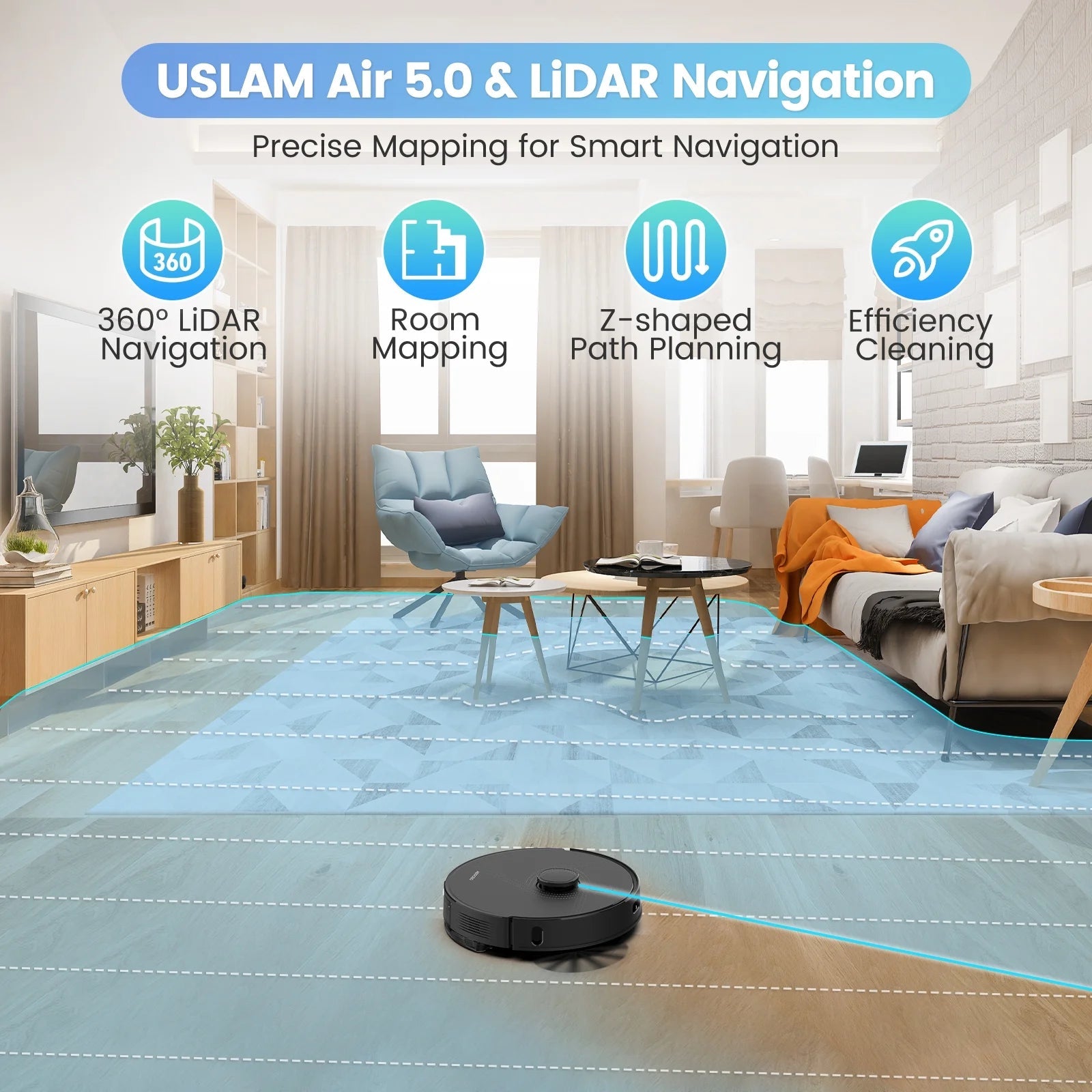 AIRROBO L40+ 3-in-1 Robot Vacuum Mop Combo w/ Self-Empty Bin - LiDAR Nav 3000Pa - Prema Time