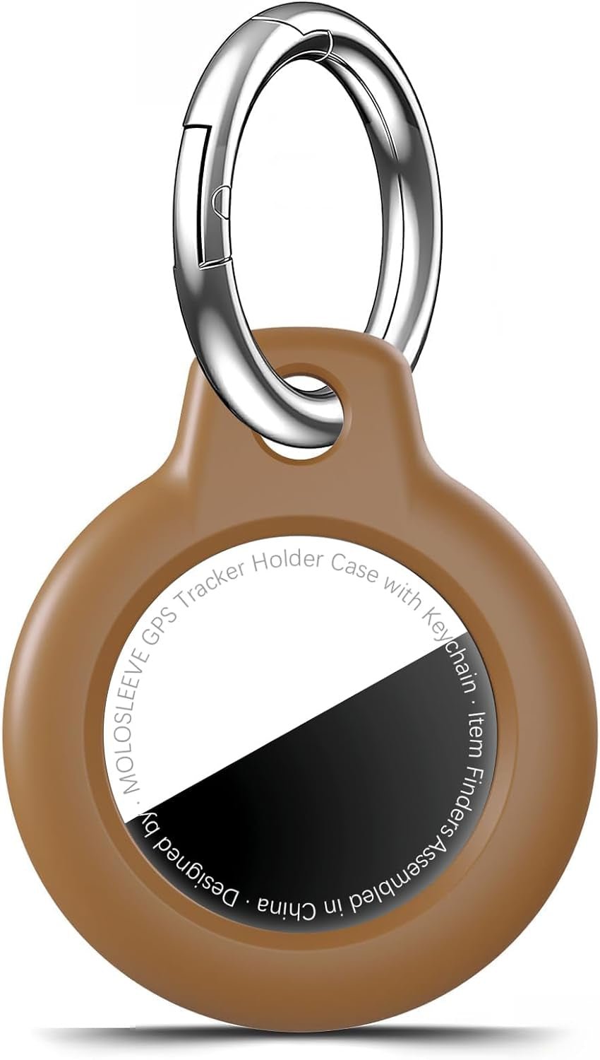 Shockproof AirTag Holder Case w/ Keychain - Anti-Scratch Cover 1/2/4 Pack Black - Prema Time