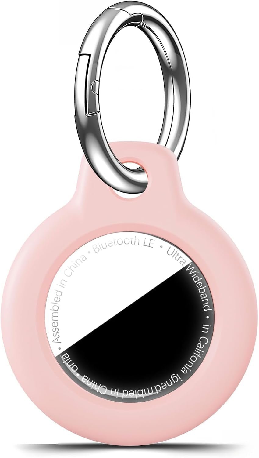 Shockproof AirTag Holder Case w/ Keychain - Anti-Scratch Cover 1/2/4 Pack Black - Prema Time