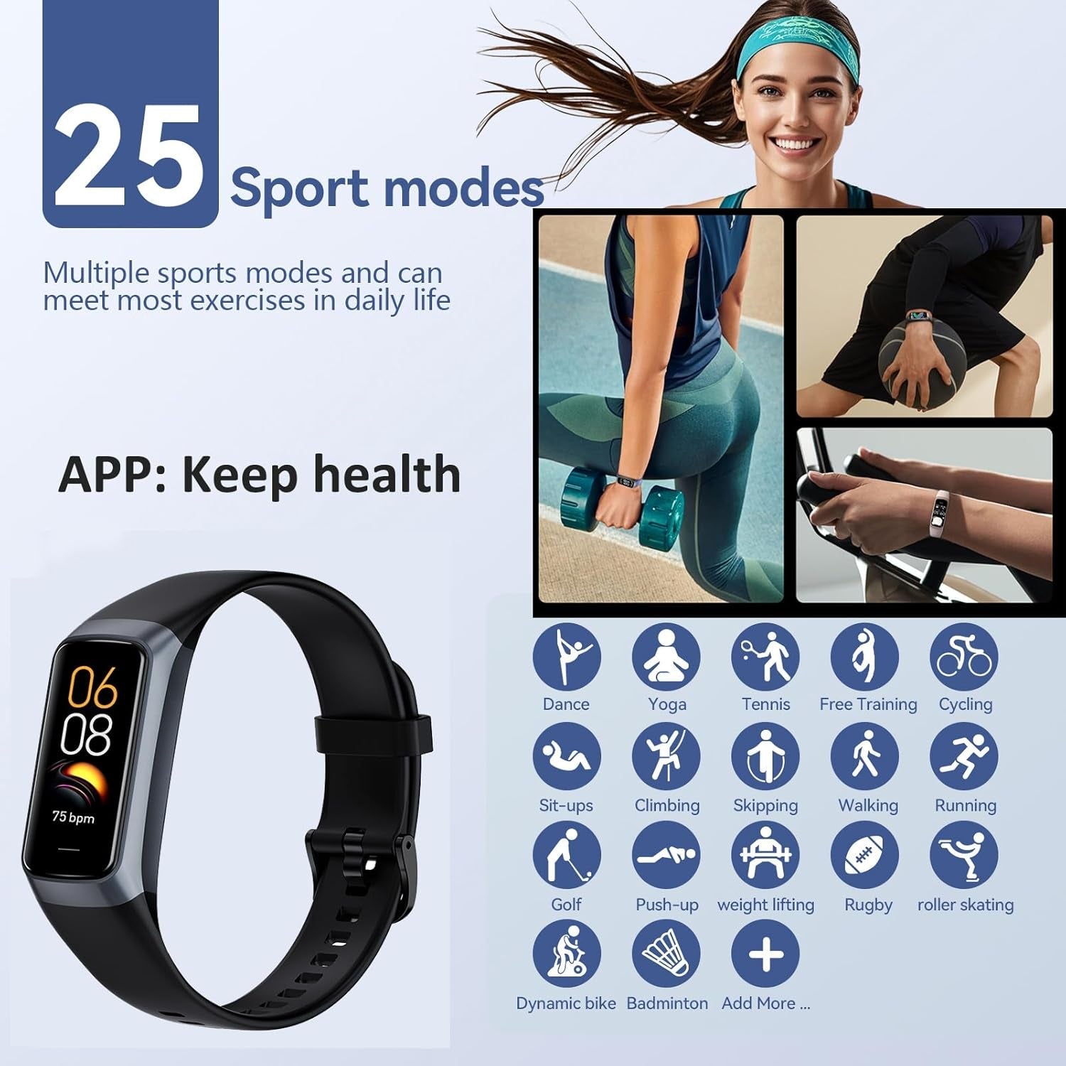 Smart Watch IP68 Waterproof AMOLED Fitness Tracker 25 Sports Modes - PREMA TIME - Prema Time