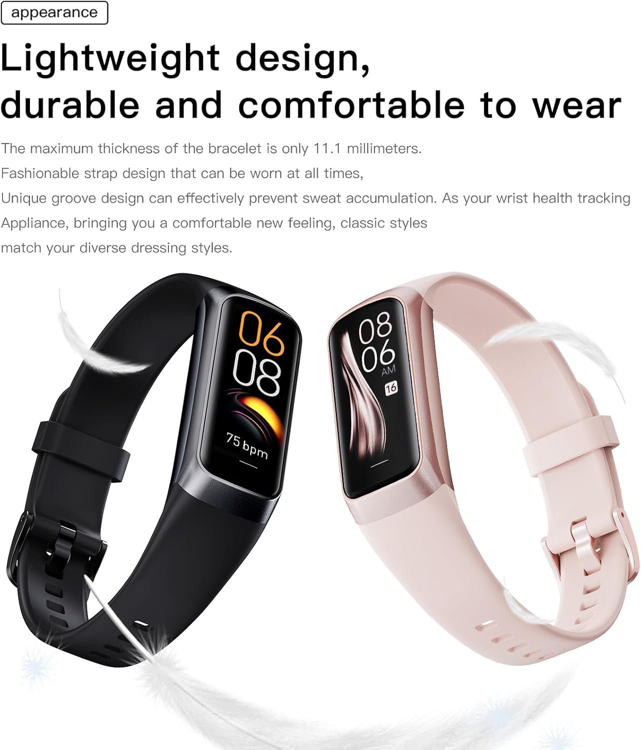Smart Watch IP68 Waterproof AMOLED Fitness Tracker 25 Sports Modes - PREMA TIME - Prema Time