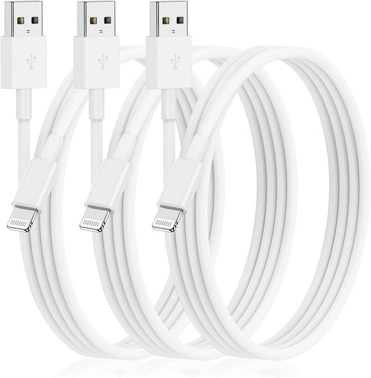 3-Pack 6ft iPhone Lightning Cable - Fast Charging for iPhone 14/13/12 - PREMA TIME - Prema Time