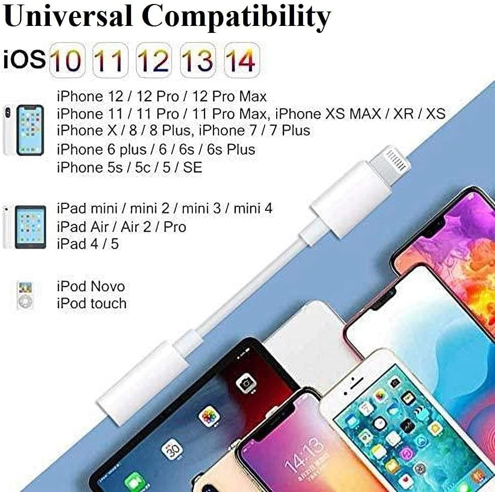 Apple MFi Certified Lightning to 3.5mm Adapter 3-Pack - iPhone Headphone Jack Dongle - PREMA TIME - Prema Time