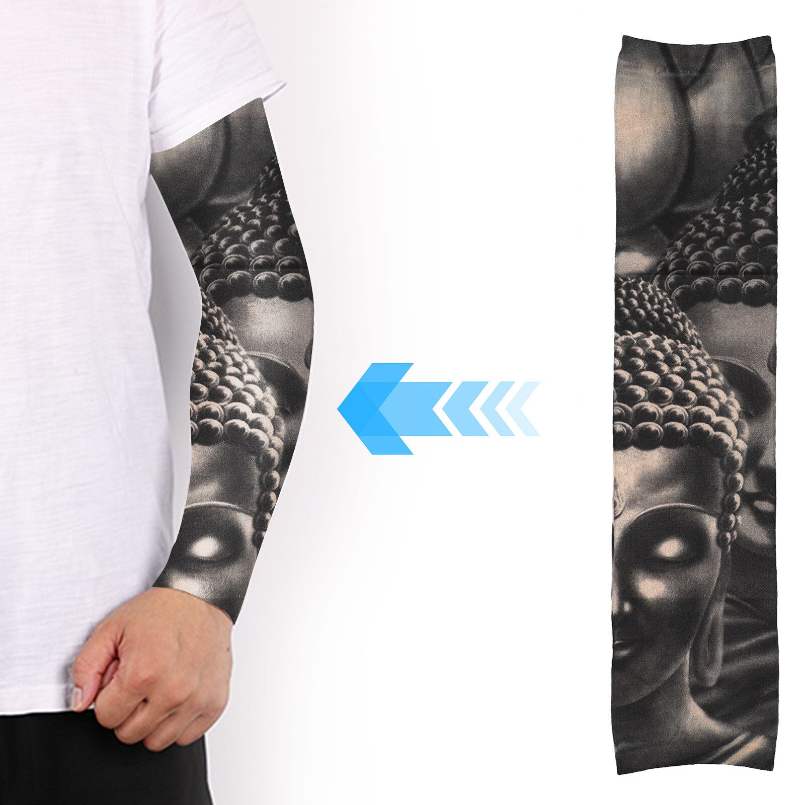 ARMORAY 5 - 10 Pcs Fake Temporary Tattoo Arm Sleeves Stockings Cool Women Men Unisex UV Protection - PREMA TIME - Prema Time
