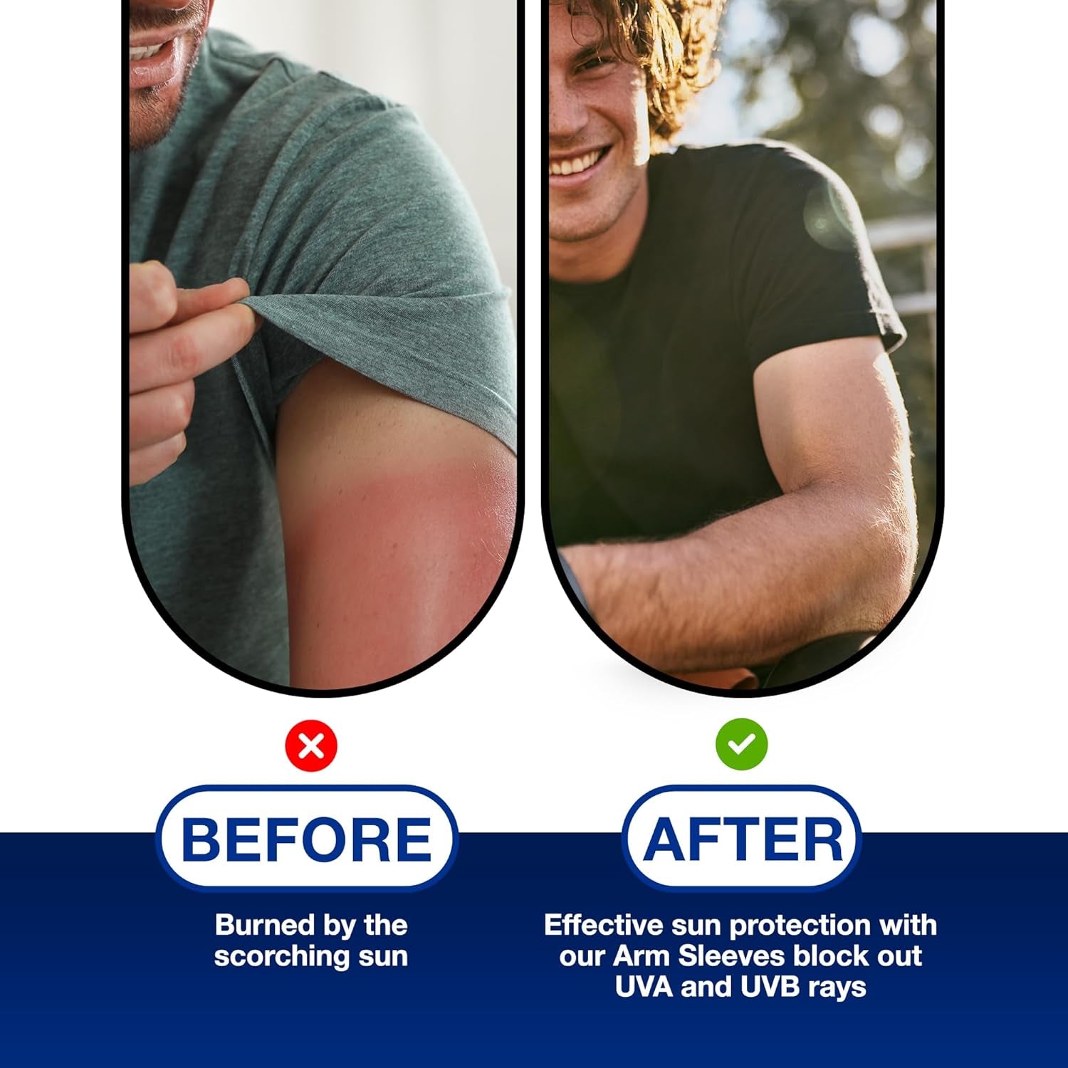 Arm Sleeves Men Women - Tattoo Cover Up Cooling Sports Basketball Golf | PREMA TIME - Prema Time