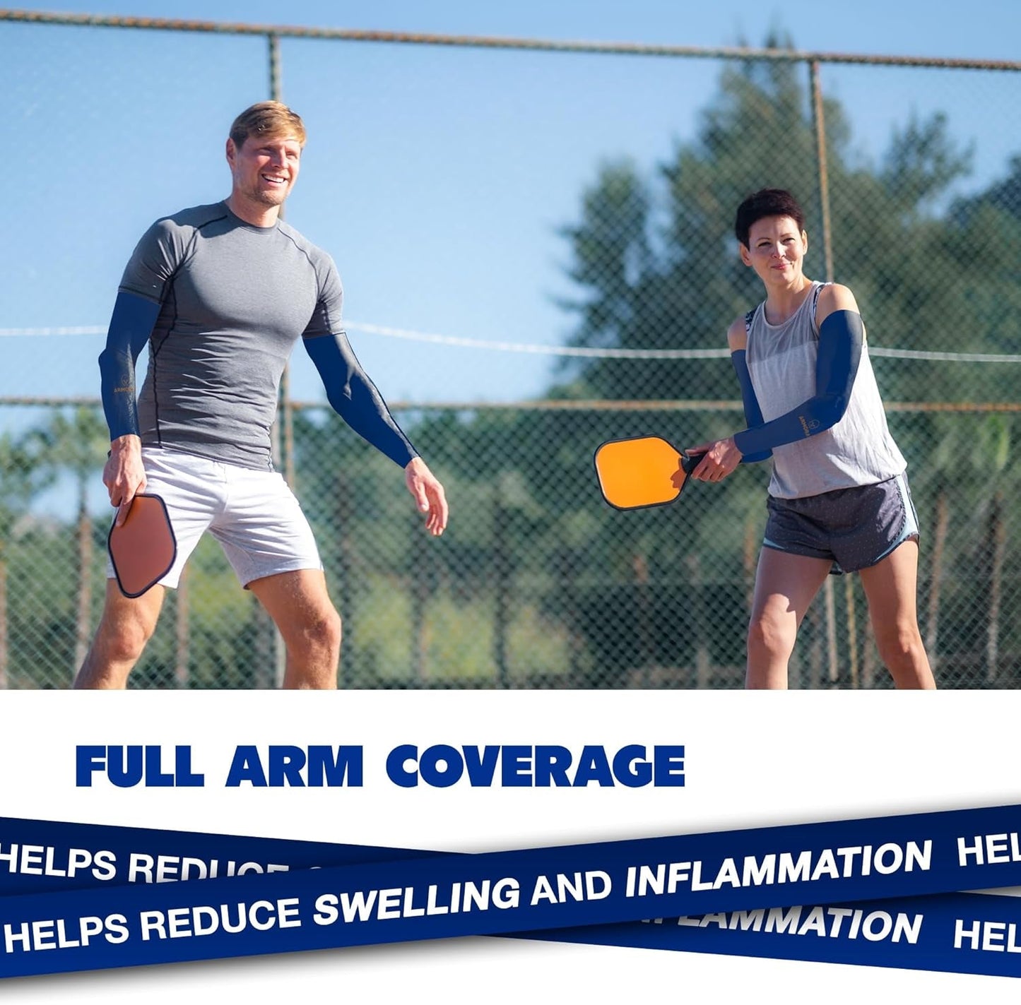 Arm Sleeves Men Women - Tattoo Cover Up Cooling Sports Basketball Golf | PREMA TIME - Prema Time
