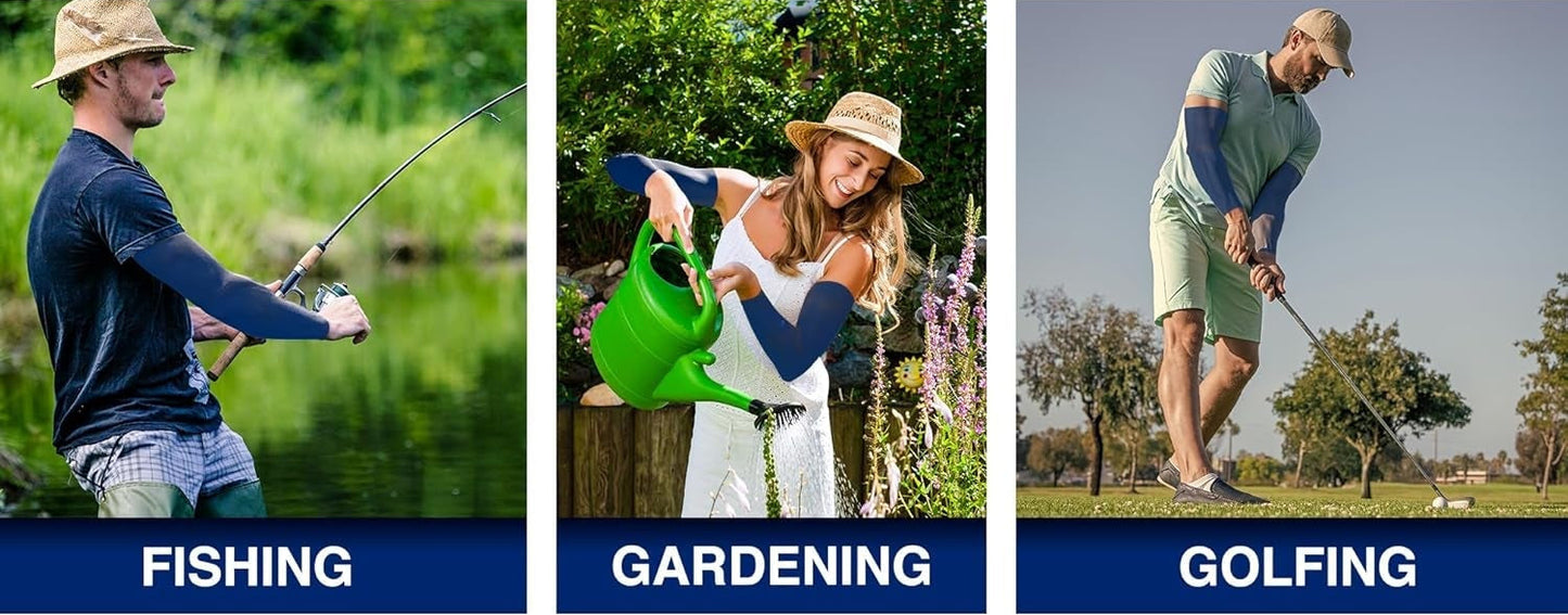 Arm Sleeves Men Women - Tattoo Cover Up Cooling Sports Basketball Golf | PREMA TIME - Prema Time