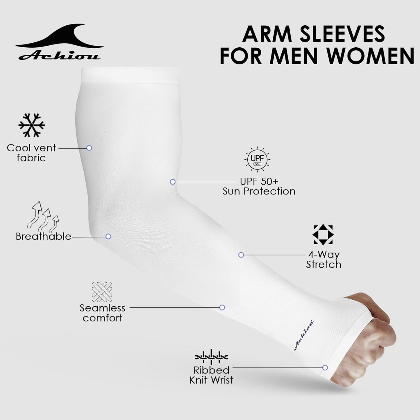 Arm Sun Sleeves Compression UV Protection Cooling Men Women Summer Sunblock | PREMA TIME - Prema Time