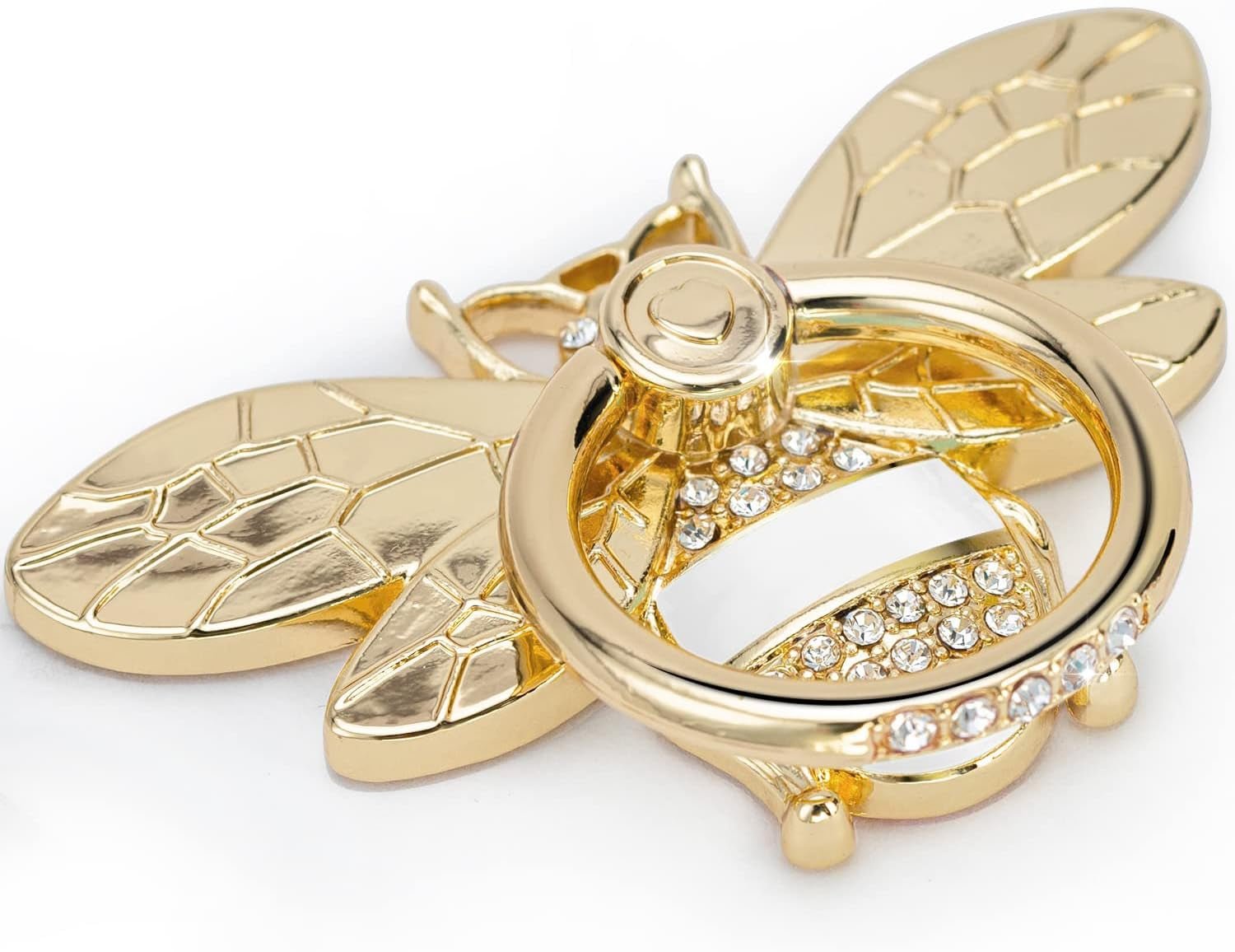 Bee Phone Ring Holder - Crystal Rhinestone Grip Stand for iPhone & Android - PREMA TIME - Prema Time