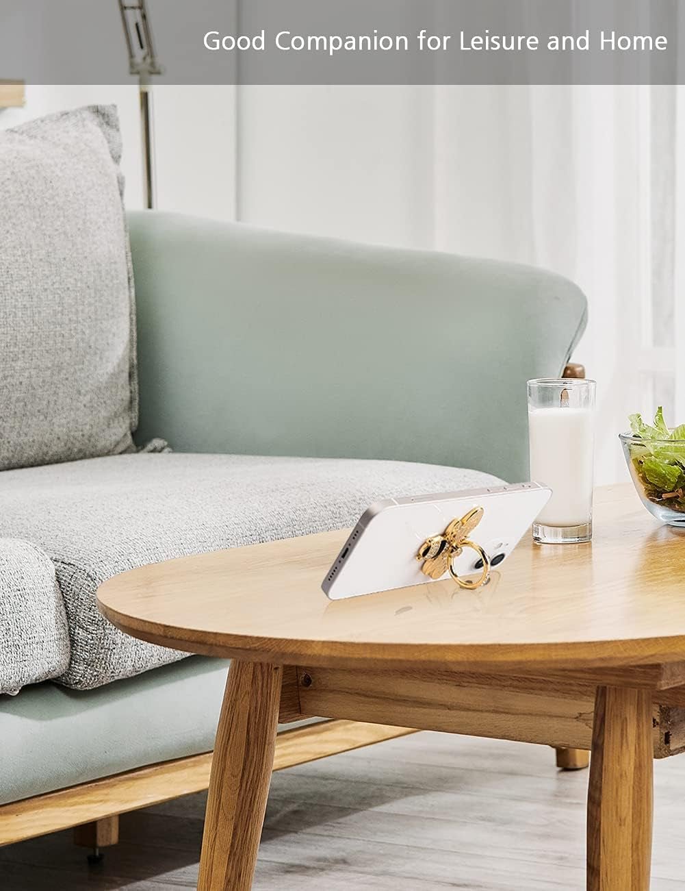 Bee Phone Ring Holder - Crystal Rhinestone Grip Stand for iPhone & Android - PREMA TIME - Prema Time