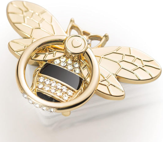 Bee Phone Ring Holder - Crystal Rhinestone Grip Stand for iPhone & Android - PREMA TIME - Prema Time