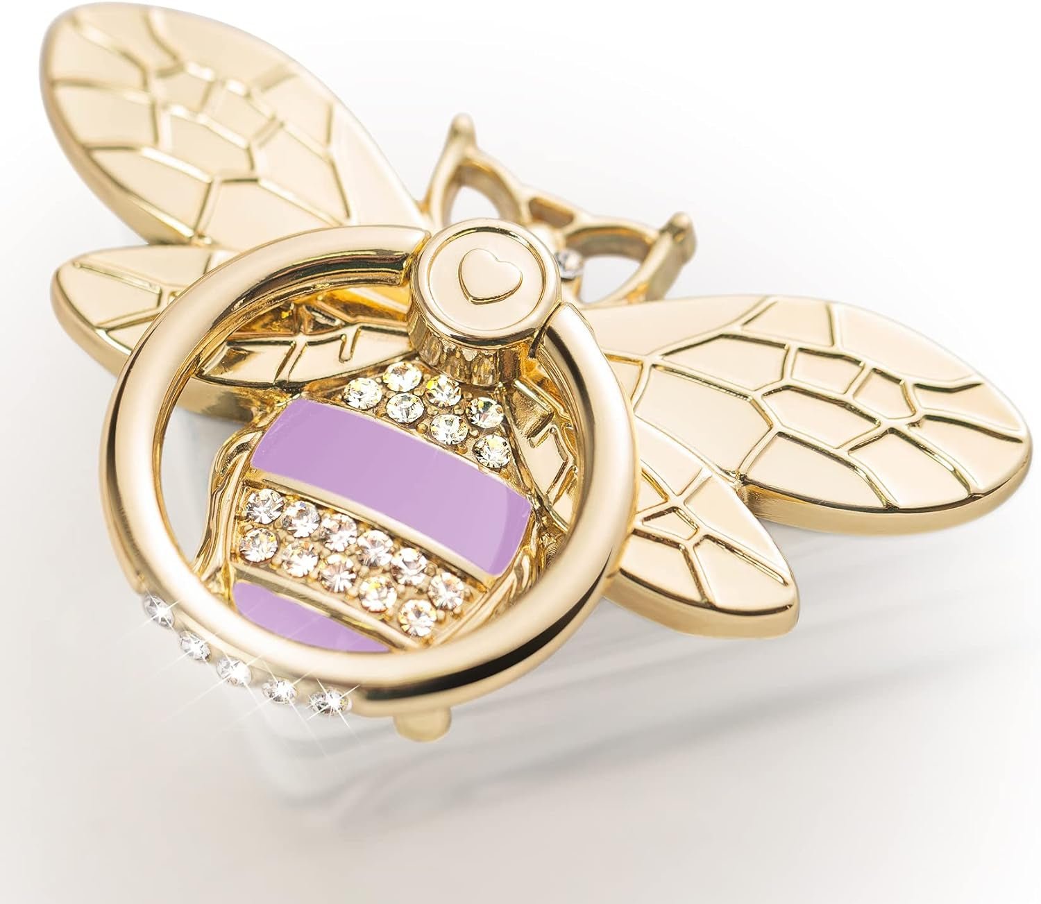 Bee Phone Ring Holder - Crystal Rhinestone Grip Stand for iPhone & Android - PREMA TIME - Prema Time