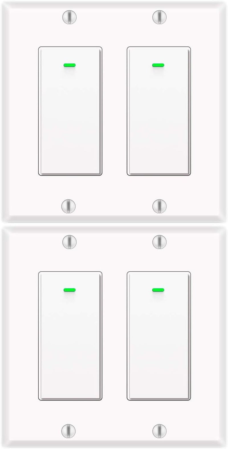bekca Smart WiFi Light Switch 2-Pack with Alexa Control | Timer Schedule - PREMA TIME - Prema Time