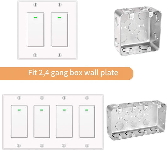 bekca Smart WiFi Light Switch 2-Pack with Alexa Control | Timer Schedule - PREMA TIME - Prema Time