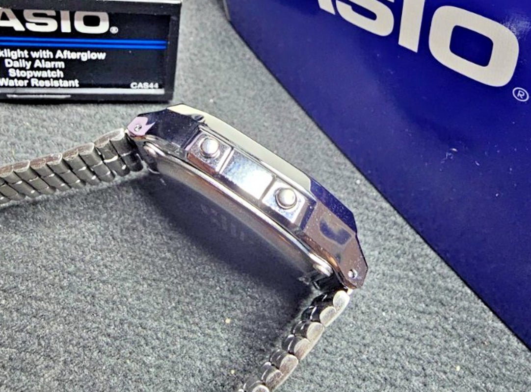 CASIO: A168WA - 1W - Vintage - Digital - Stainless Steel - Unisex Wrist Watch - Prema Time