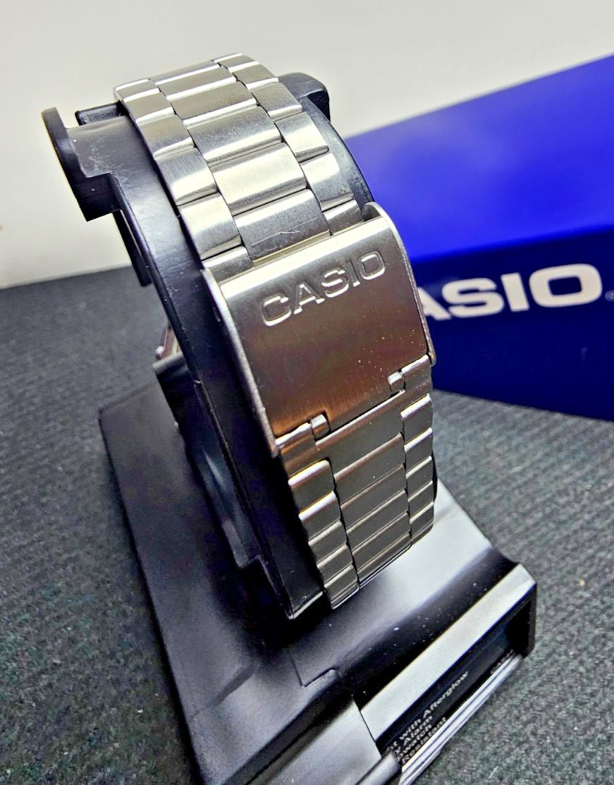 CASIO: A168WA - 1W - Vintage - Digital - Stainless Steel - Unisex Wrist Watch - Prema Time