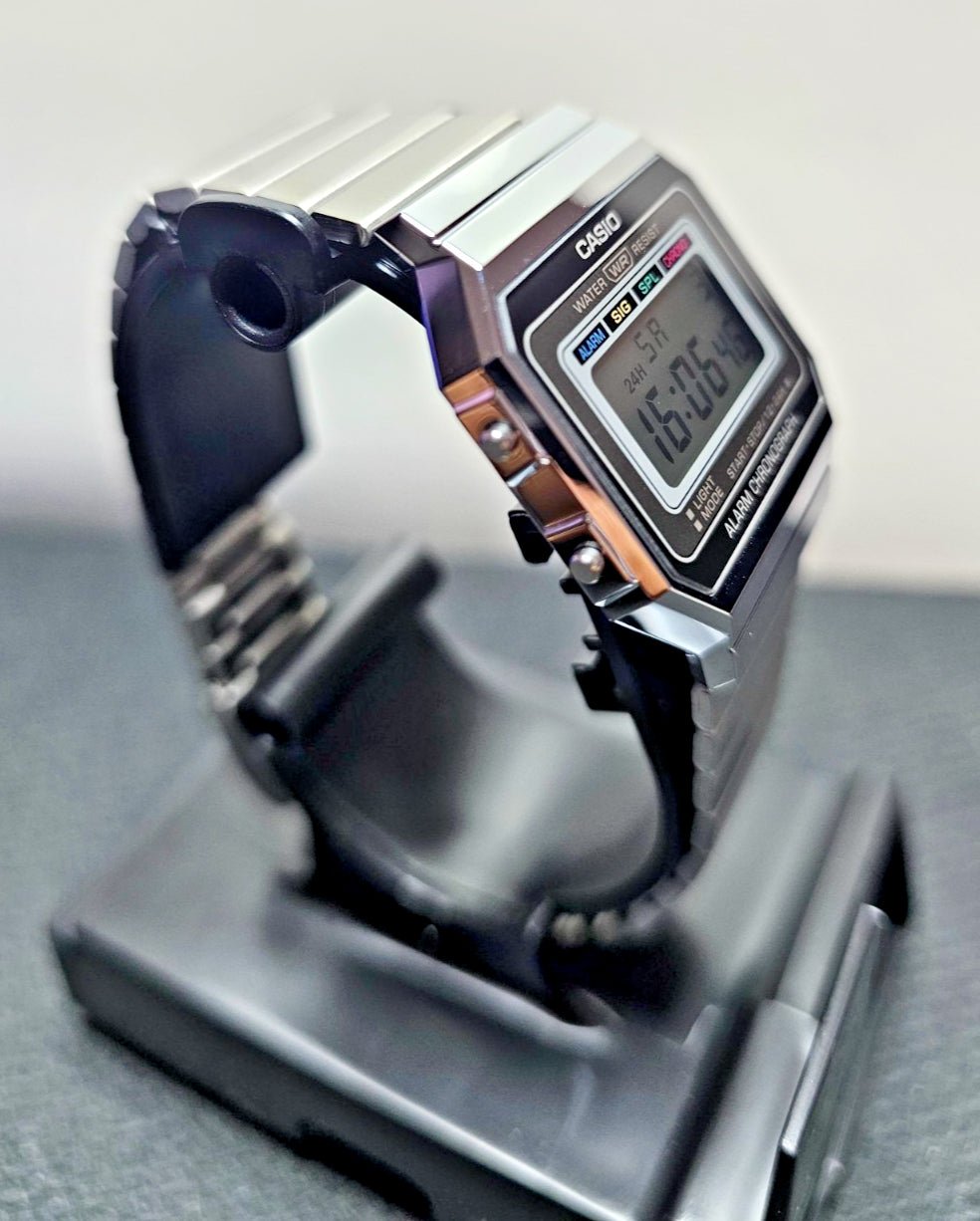 CASIO: A700W - 1ACF - Vintage - Stainless Steel - Multi - Function - WR Wrist Watch - Prema Time
