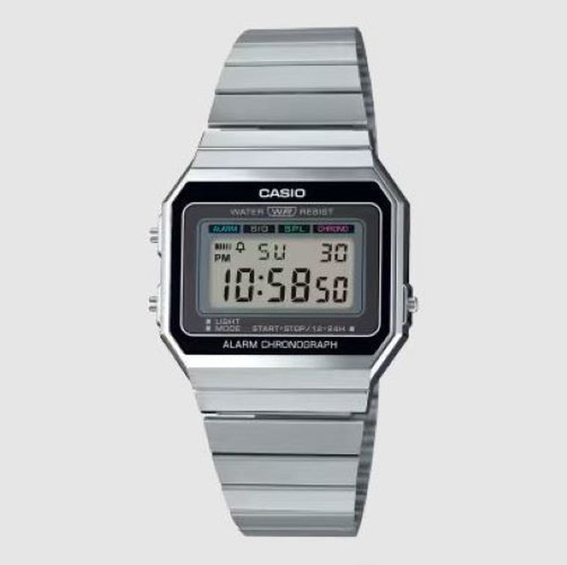 CASIO: A700W - 1ACF - Vintage - Stainless Steel - Multi - Function - WR Wrist Watch - Prema Time