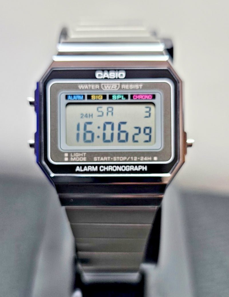 CASIO: A700W - 1ACF - Vintage - Stainless Steel - Multi - Function - WR Wrist Watch - Prema Time