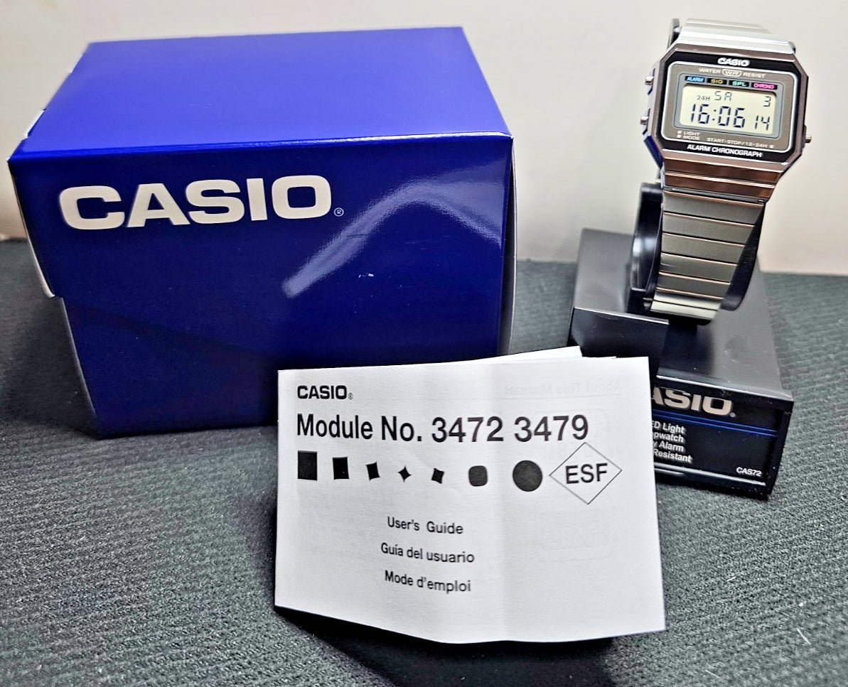 CASIO: A700W - 1ACF - Vintage - Stainless Steel - Multi - Function - WR Wrist Watch - Prema Time