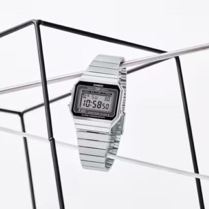 CASIO: A700W - 1ACF - Vintage - Stainless Steel - Multi - Function - WR Wrist Watch - Prema Time