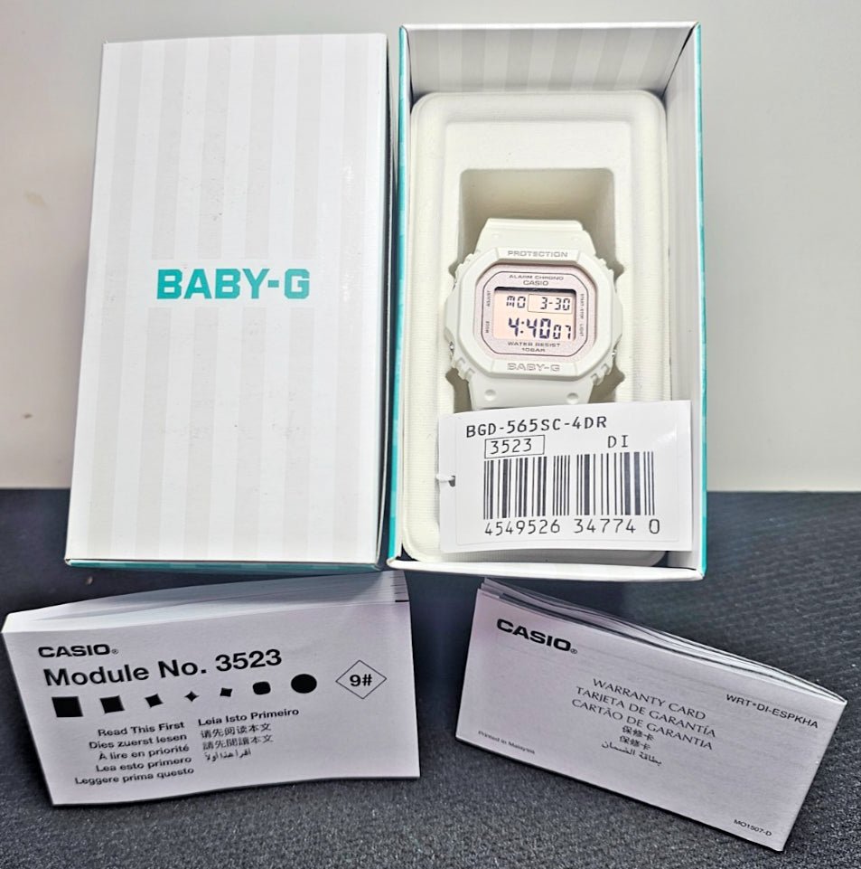 CASIO: BABY BGD565 - 4 - Pink Resin - Digital Multifunction - Wrist Watch - Prema Time