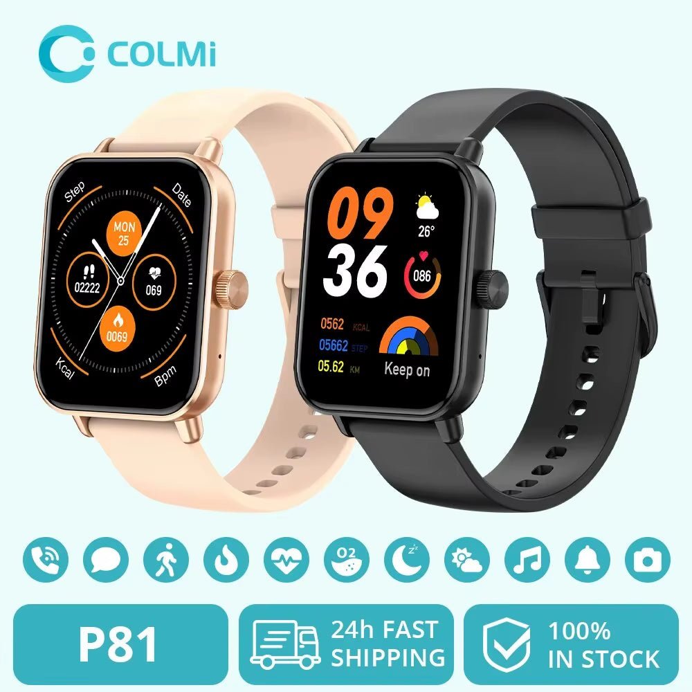 COLMI P81 Voice Calling Smart Watch Ultra 1.9 HD Screen 24H Health Monitor 100+ Sports Modes - PREMA TIME - Prema Time