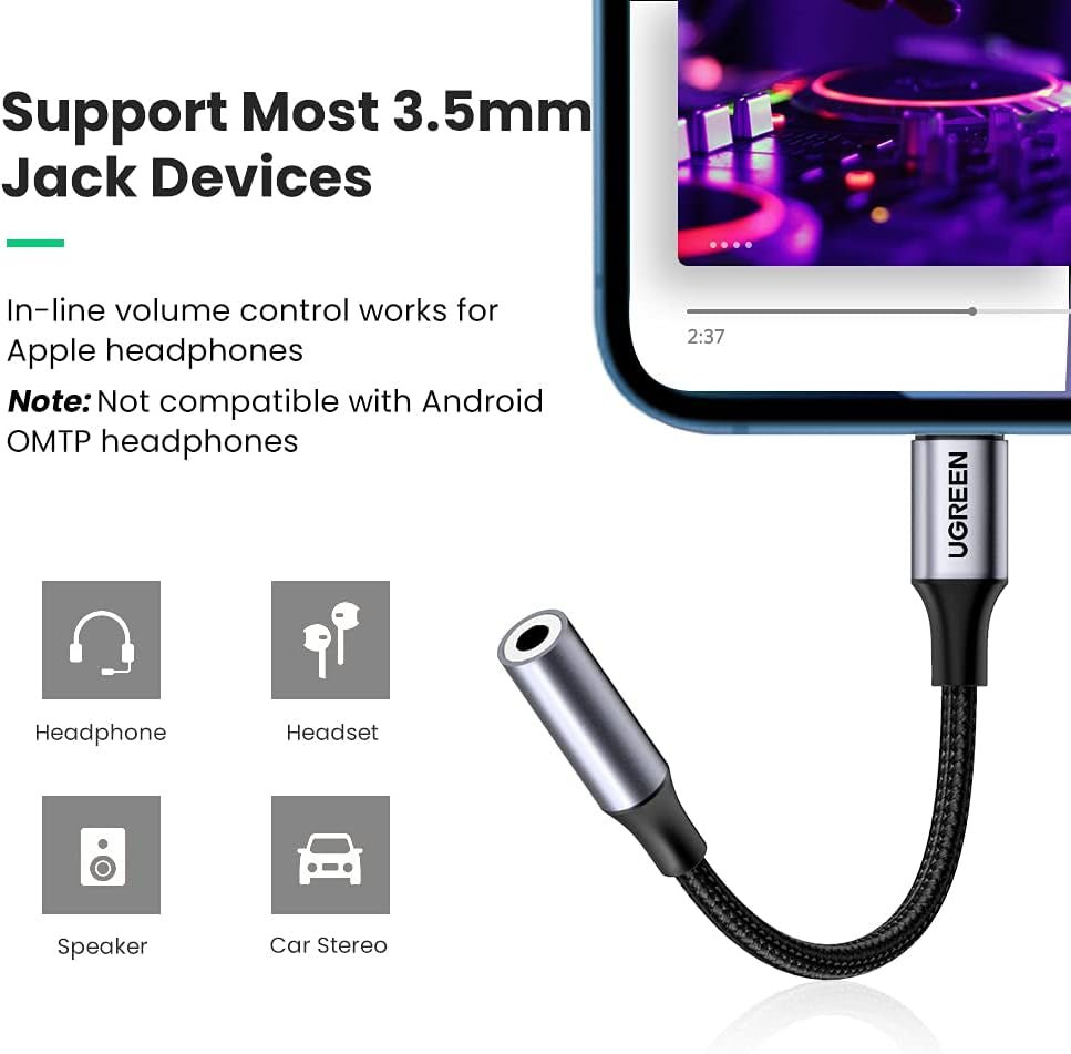 Cubilux USB-C to 3.5mm Headphone Adapter 2-Pack - iPhone 15/16 iPad Pro Audio Dongle - PREMA TIME - Prema Time