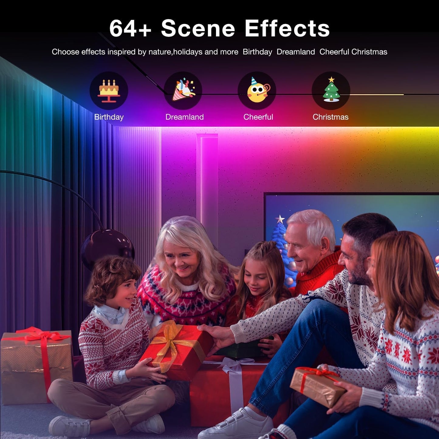 16.4ft Smart IC LED Strip Lights - Music Sync App Control RGB 24V 5050 - Prema Time