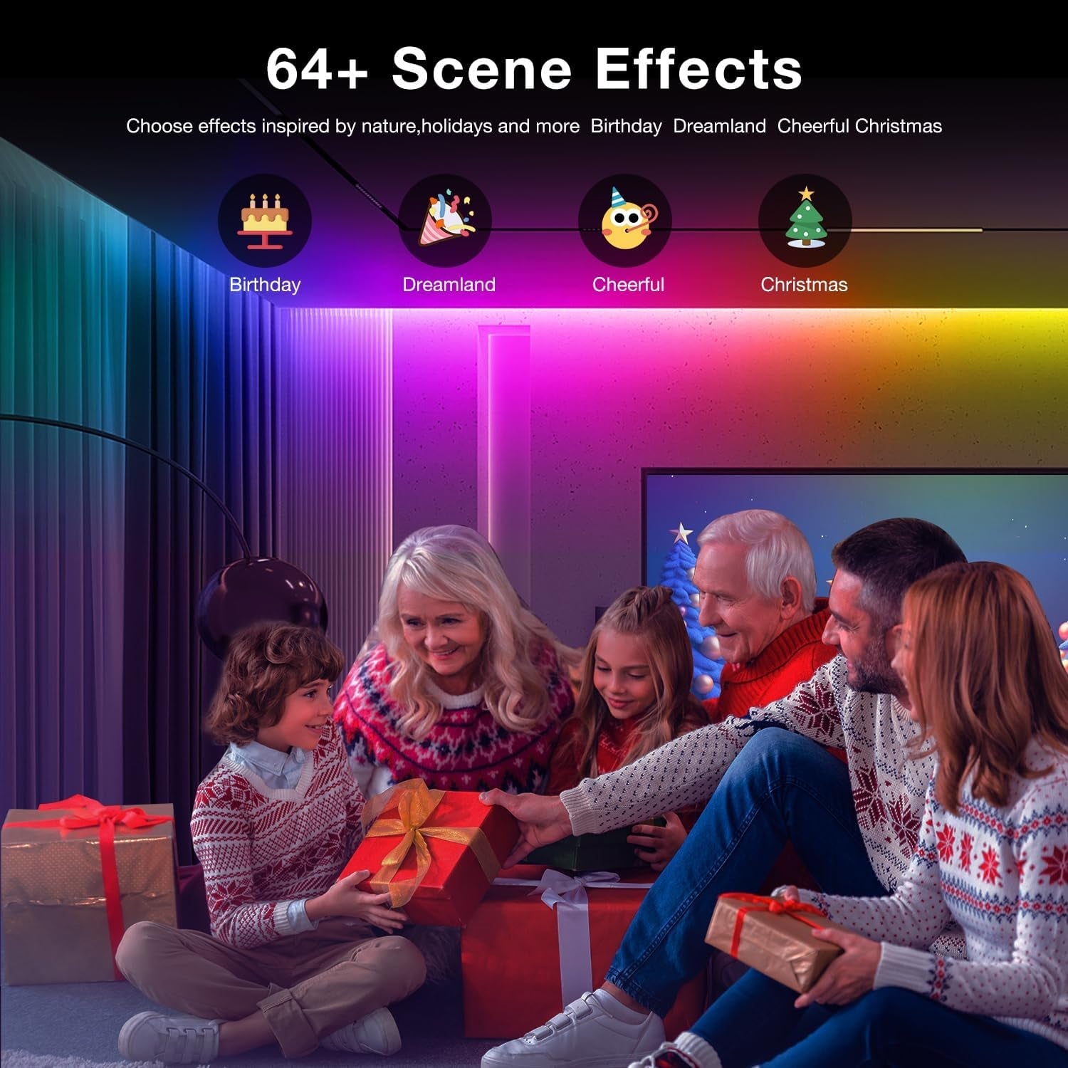 16.4ft Smart IC LED Strip Lights - Music Sync App Control RGB 24V 5050 - Prema Time