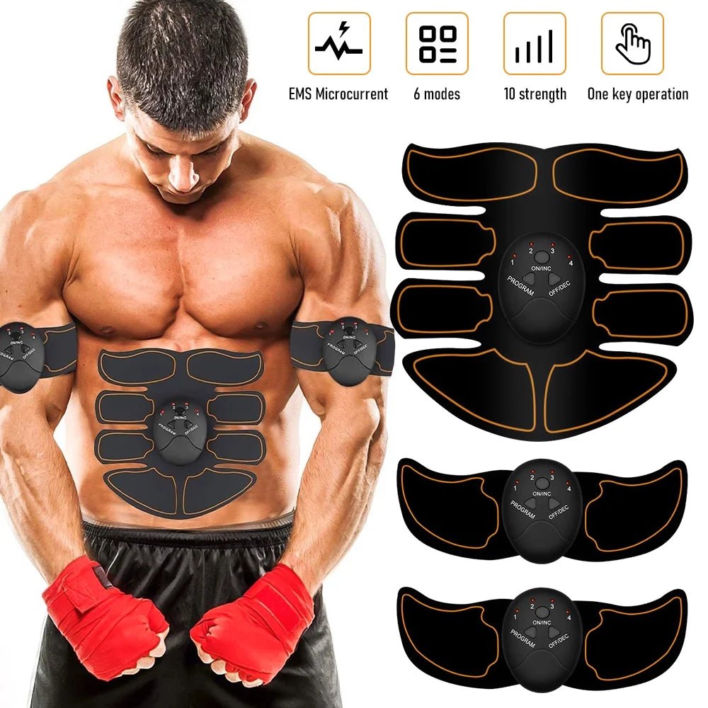 DFITO Abs Stimulator Rechargeable Electric Muscle Toner 6 Modes Workout - PREMA TIME - Prema Time