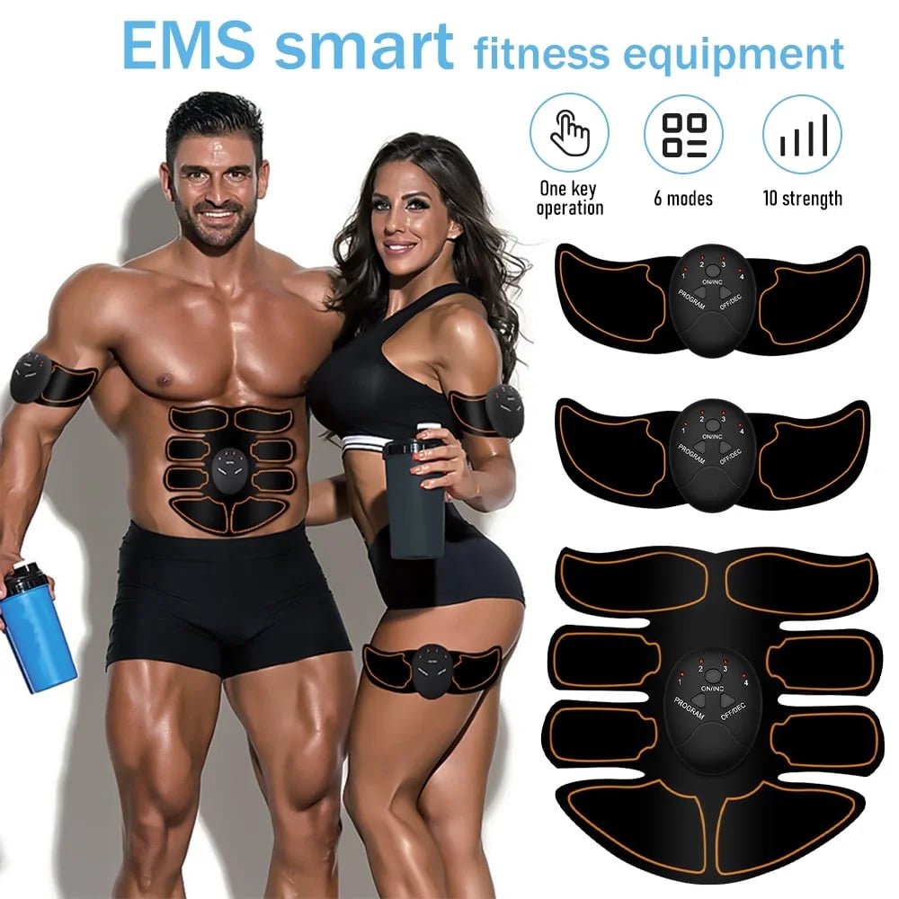 DFITO Abs Stimulator Rechargeable Electric Muscle Toner 6 Modes Workout - PREMA TIME - Prema Time