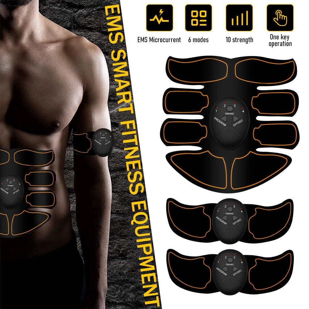 DFITO Abs Stimulator Rechargeable Electric Muscle Toner 6 Modes Workout - PREMA TIME - Prema Time