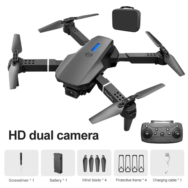 E88 Pro RC Drone 4K - Dual HD Camera Quadcopter with WiFi & Height Hold Technology - Prema Time