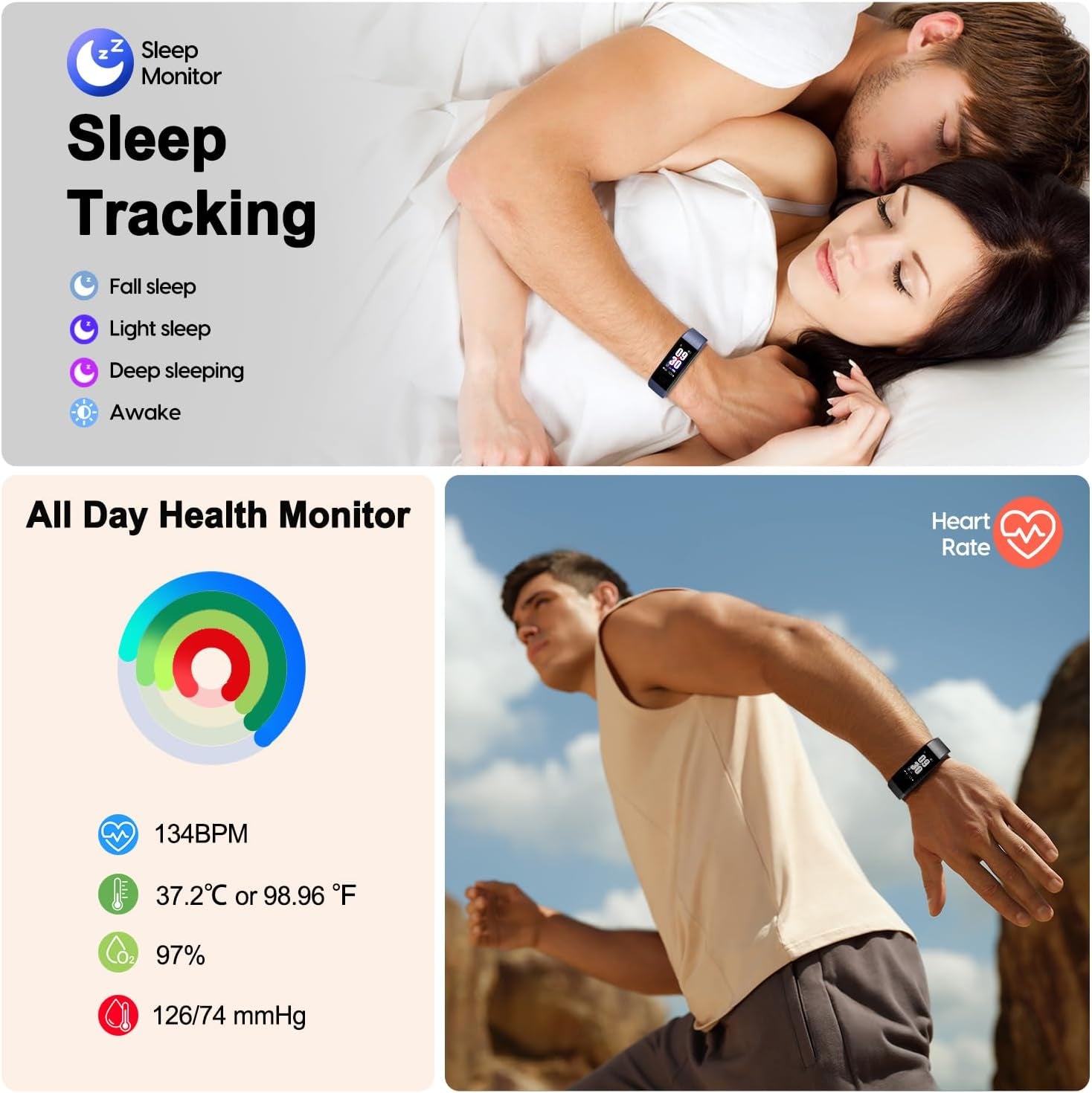 EnGerWall Fitness Tracker Smartwatch - PREMA TIME - Prema Time