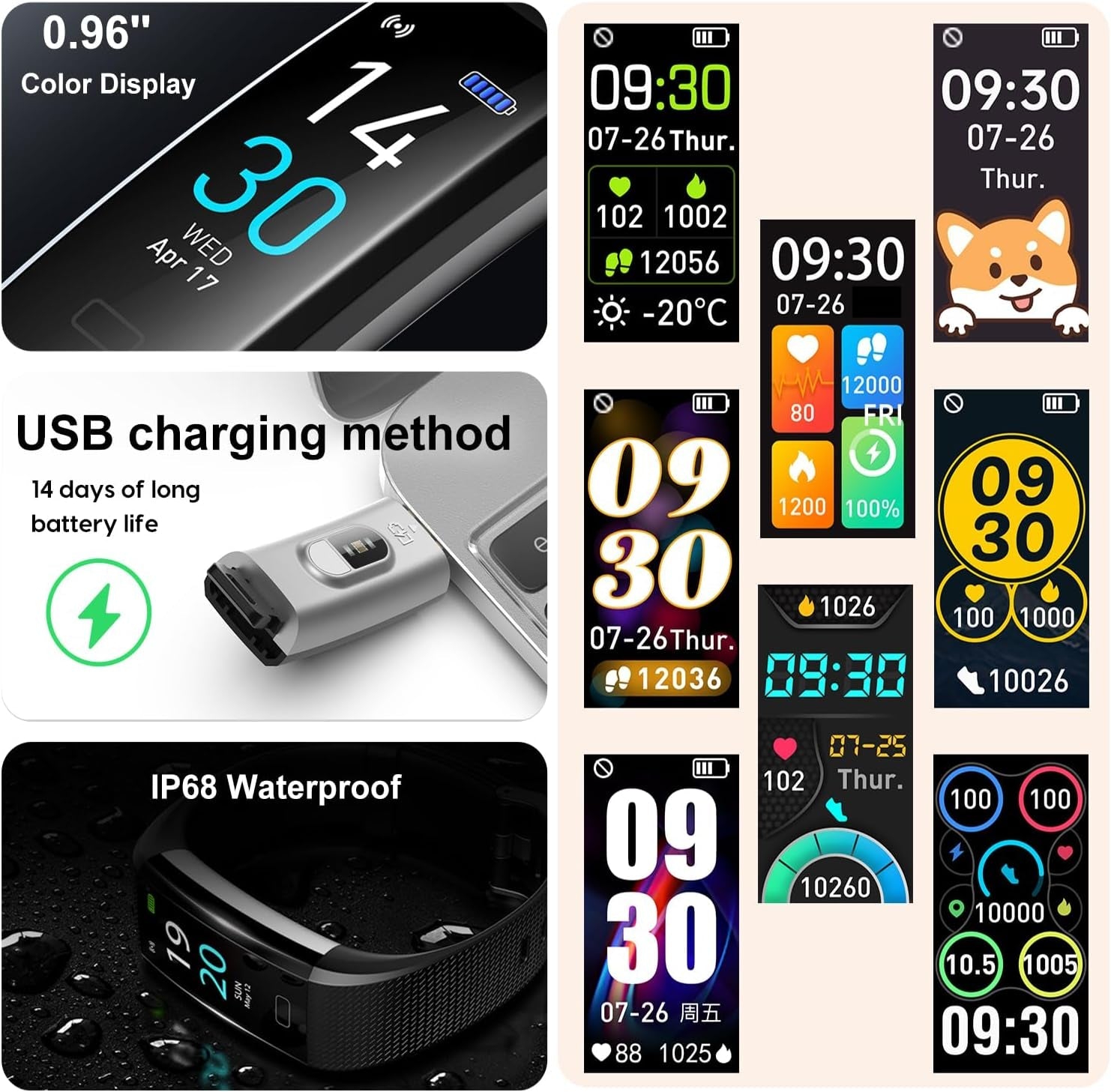 EnGerWall Fitness Tracker Smartwatch - PREMA TIME - Prema Time