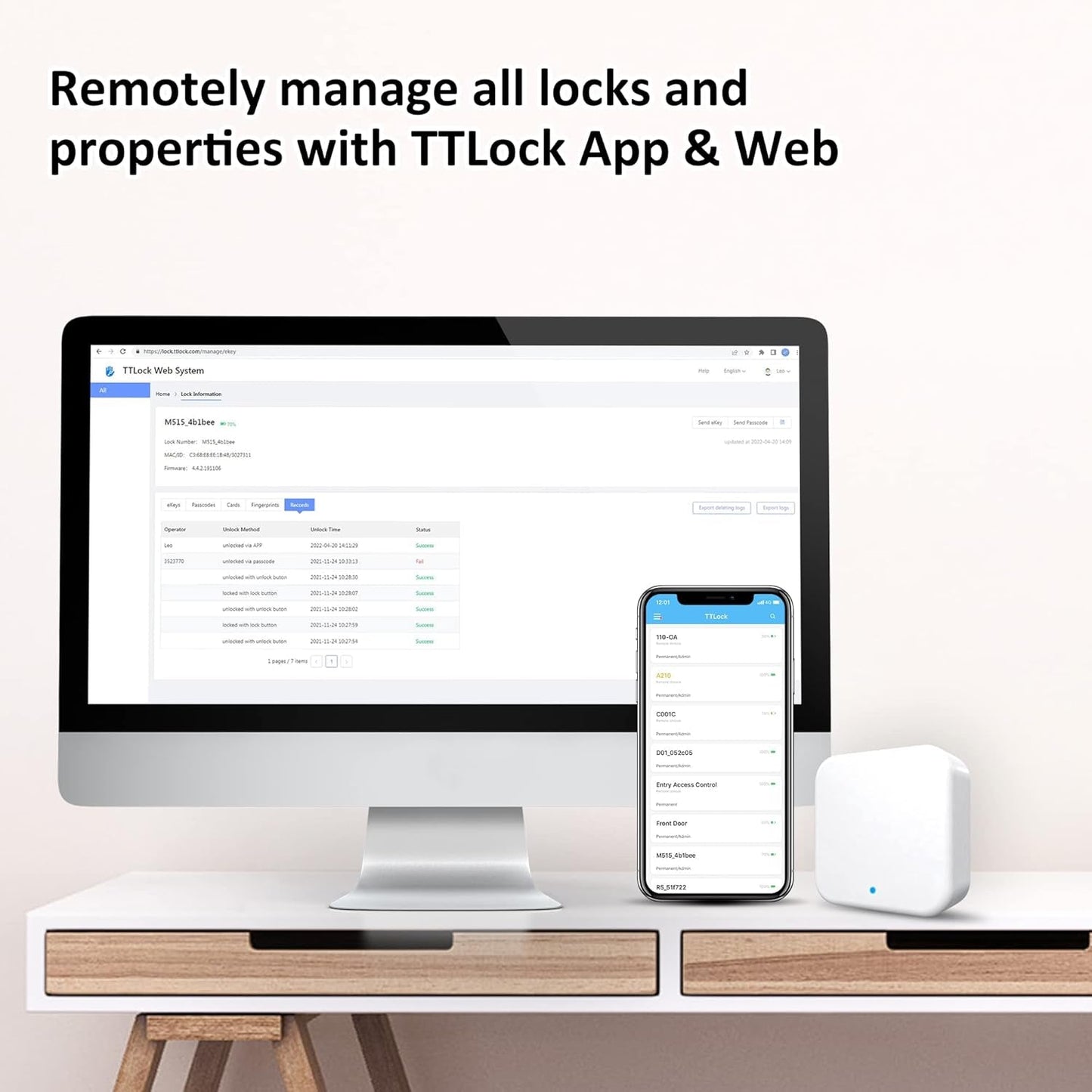 G2 WiFi Gateway Smart Lock Voice Control Bridge TTLock Remote Access - PREMA TIME - Prema Time